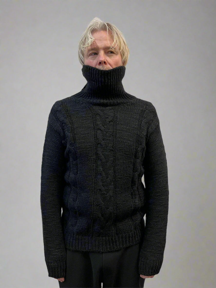 XM Sweter Czarny Golf 1S1010B