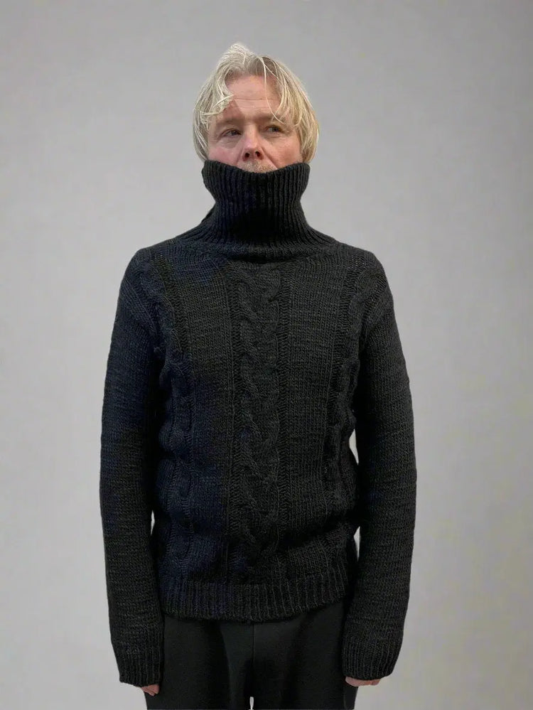 XM Sweter Czarny Golf 1S1010B XAGON