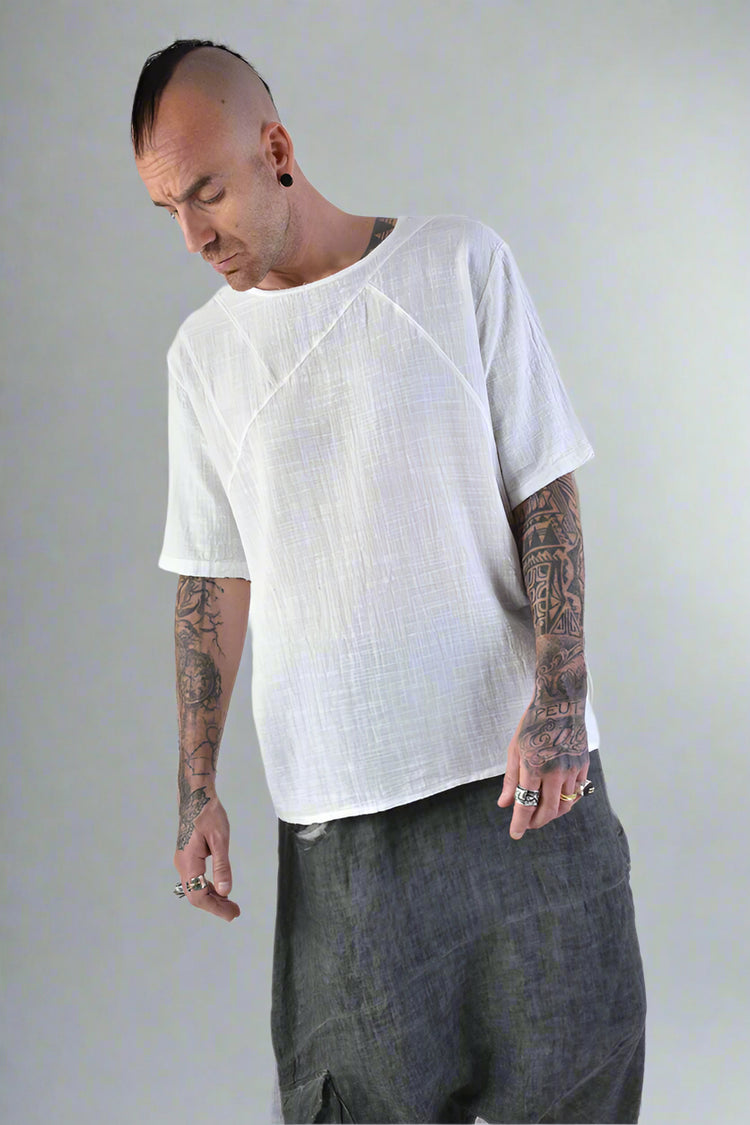 LH T-shirt Biały LM140