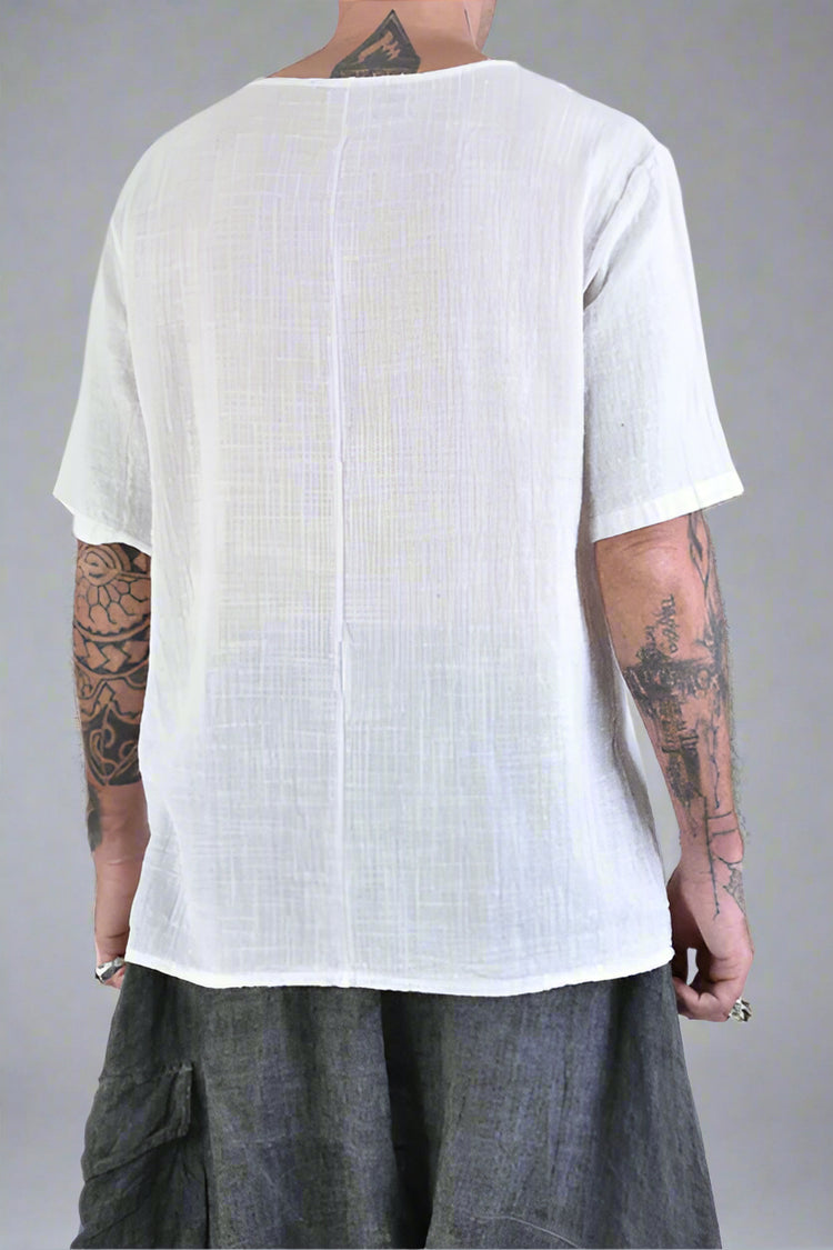LH T-shirt Biały LM140