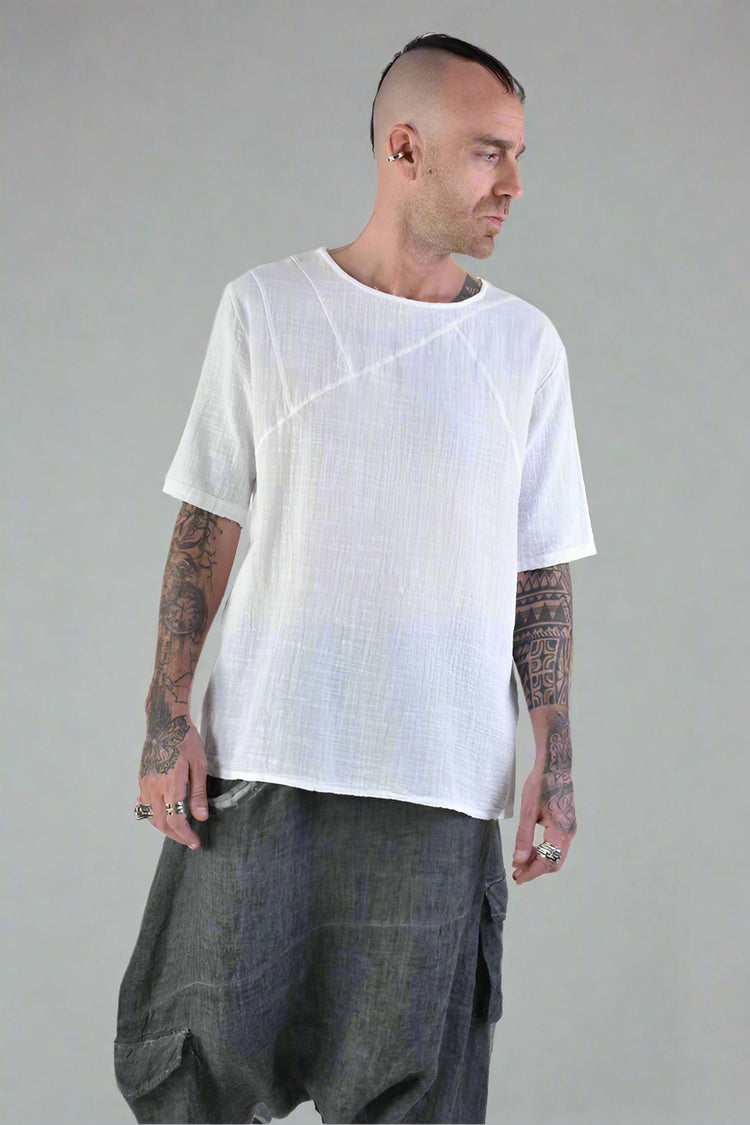 LH T-shirt Biały LM140