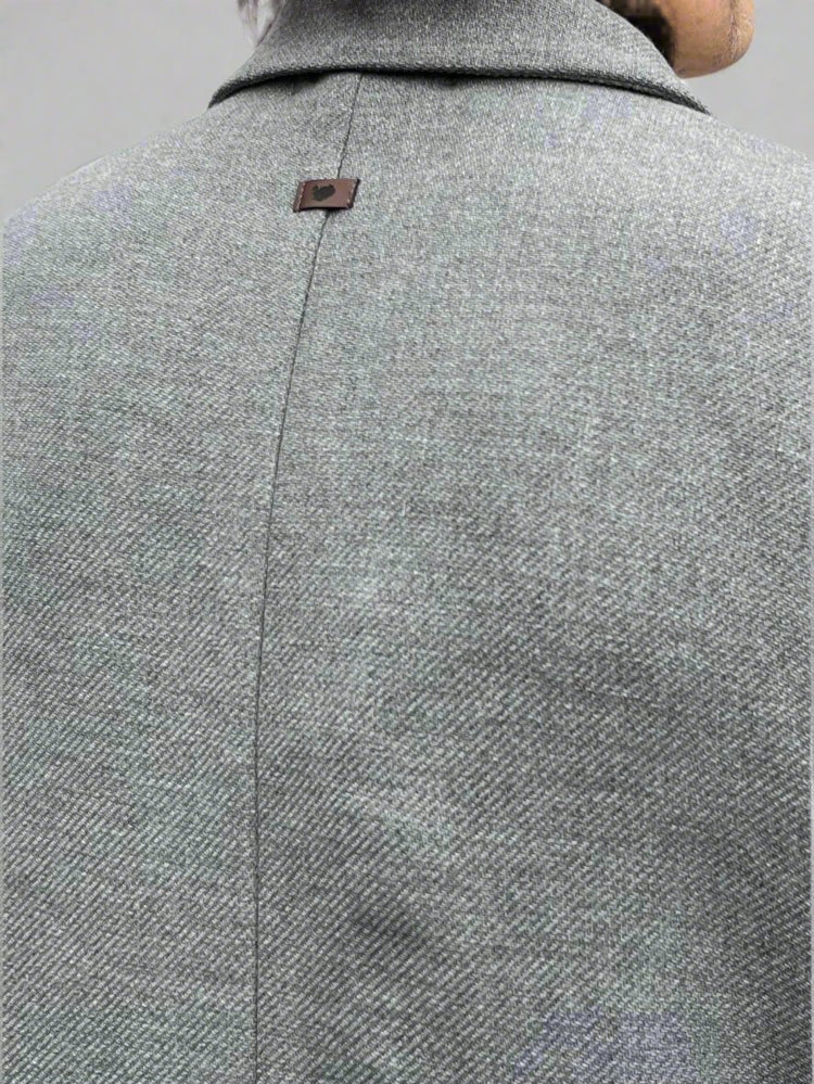 RB Płaszcz Laboratory Jasnoszary Z Wełny AW24/10