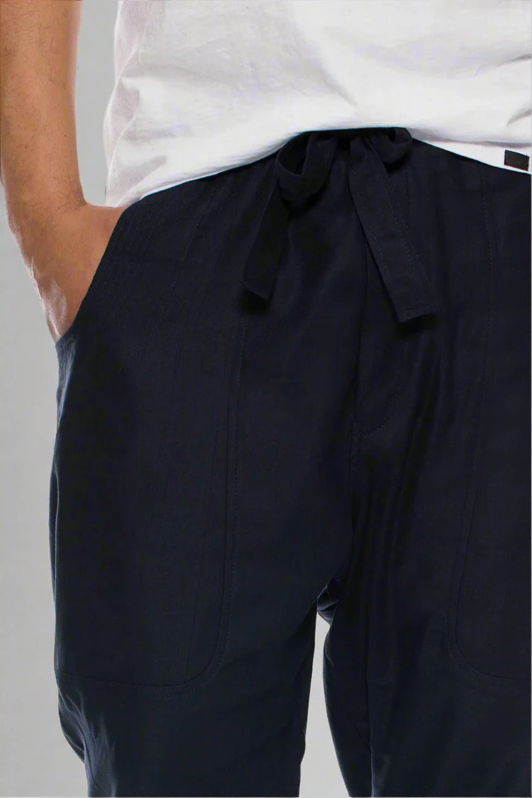 REYKJAVIK SPODNIE ROBBIE GRANATOWE SS24/28