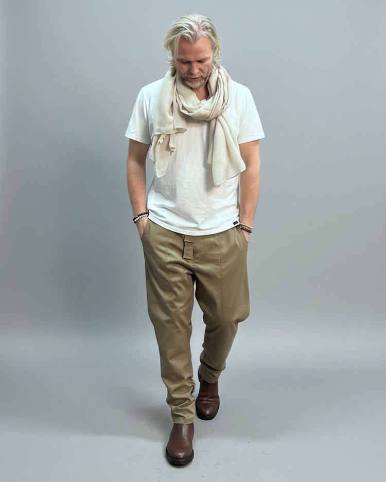 SPODNIE ROBBIE JASNE BEŻOWE SS24/29
