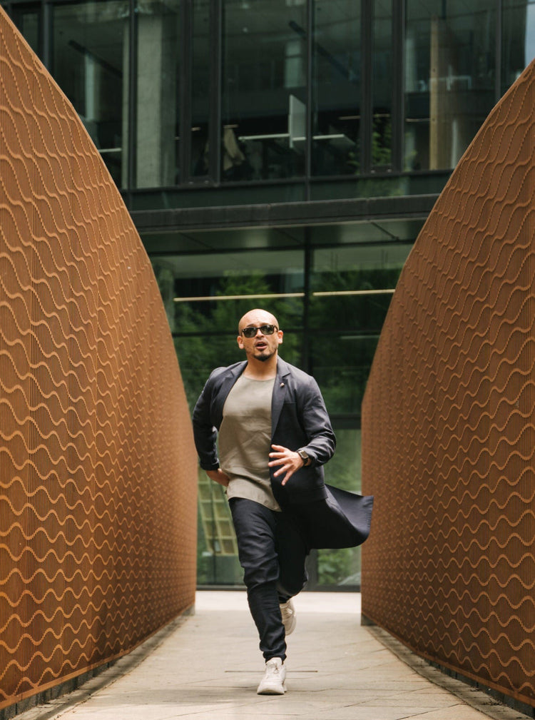 RB Płaszcz Laboratory Granatowy Aosta