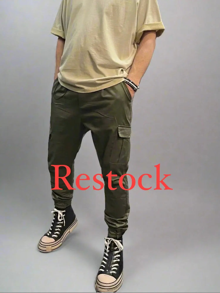 RB Spodnie Cargo Zielone AW24/2 REBEL