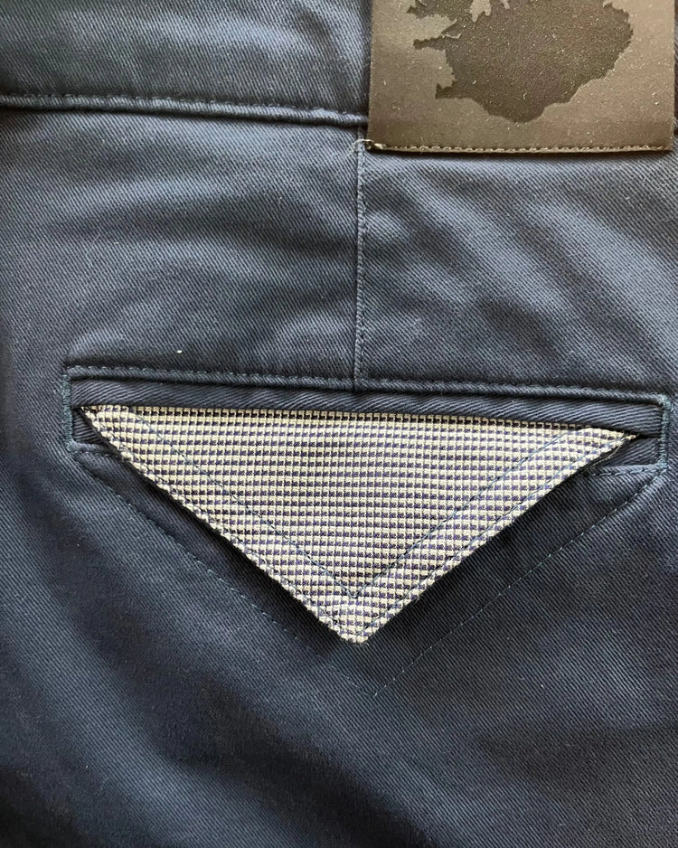 REYKJAVIK SPODNIE CHINOS MORSKI NIEBIESKI REYKJAVIK