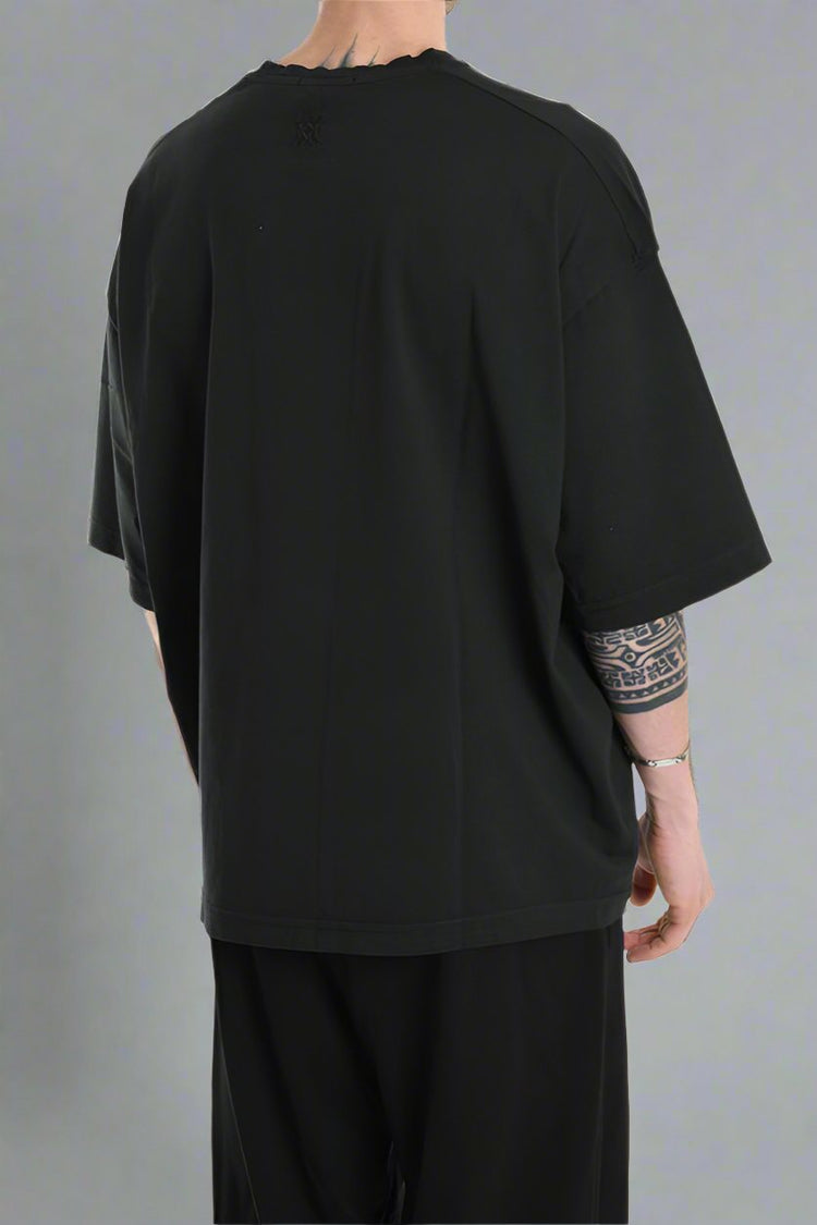 T-SHIRT CZARNY ZX99JE