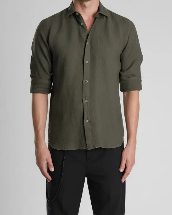 XM Koszula Lniana Khaki ART090 XAGON