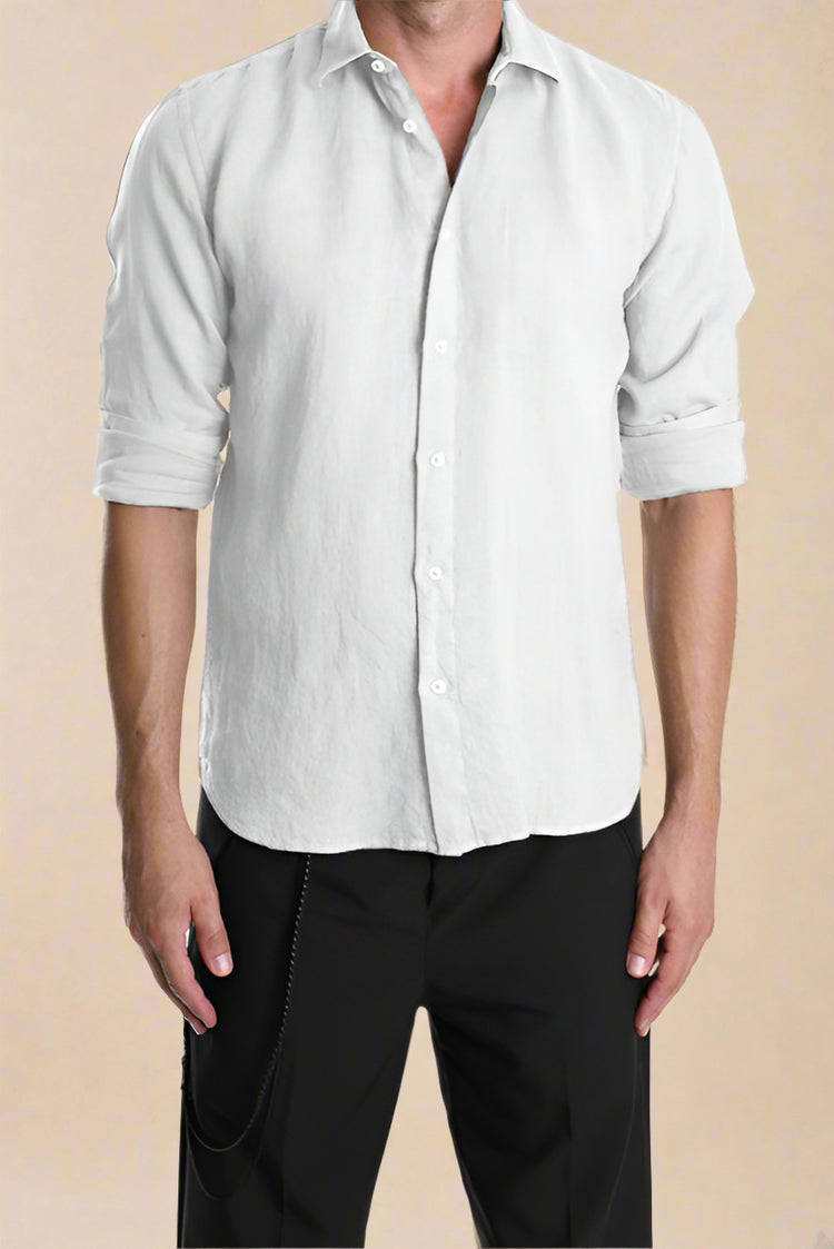 XM Koszula Lniana Biała ART090