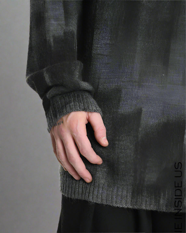 LH Sweter Czarno-Szary LM1195