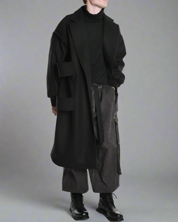 LH Płaszcz Czarny LM1114