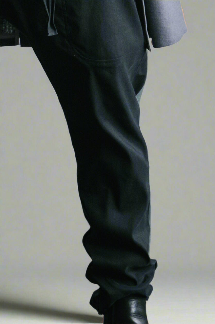 RB Spodnie Robbie Czarne Z Bawełny AW24/49