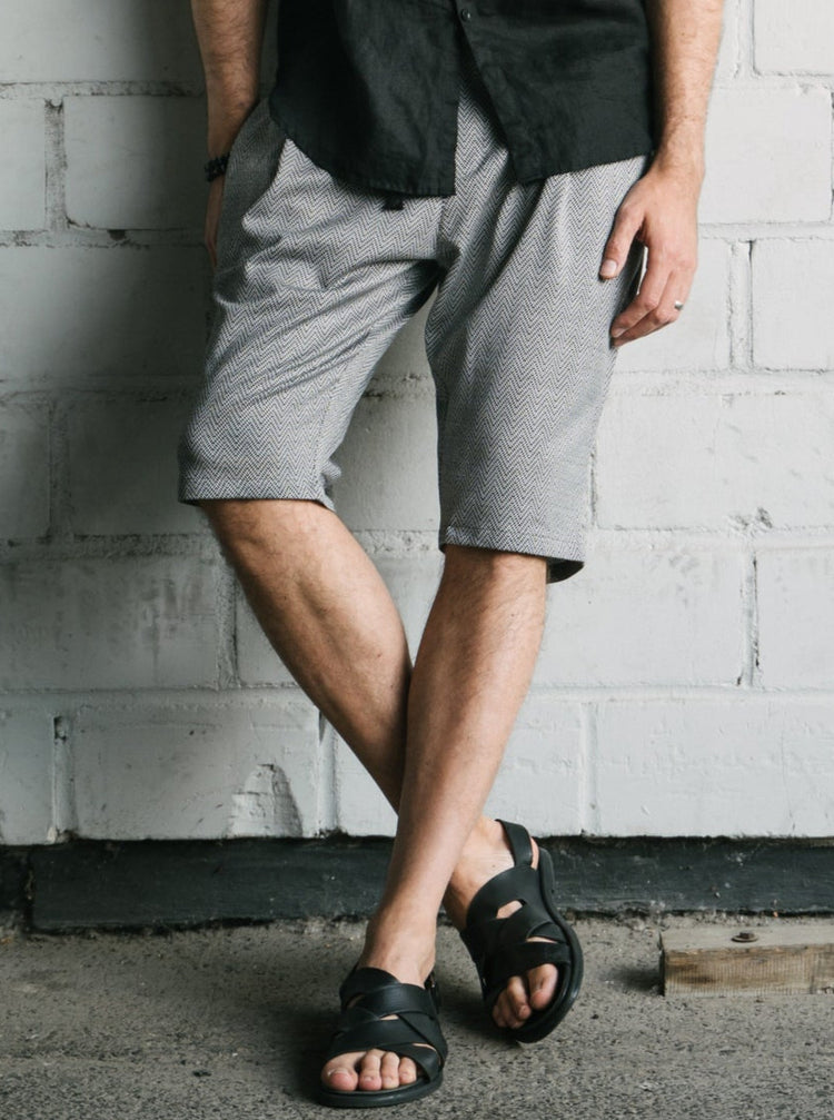 RB Szorty Capri Czarno-Białe SS24/15