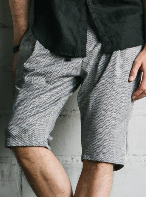 RB Szorty Capri Czarno-Białe SS24/15