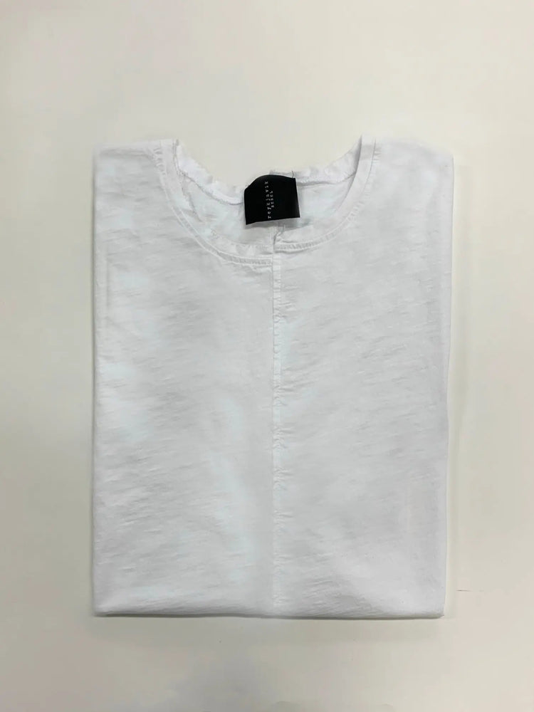T-SHIRT BIAŁY ASYMETRYCZNY KEITH - reykjavikdistrict