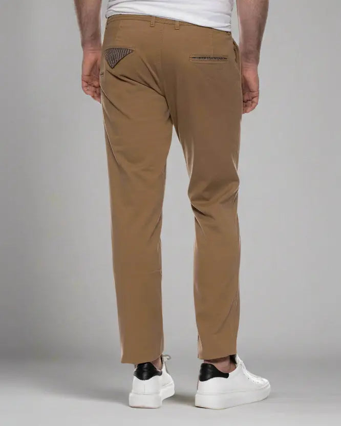 SPODNIE CHINOS CAMELOWE - reykjavikdistrict