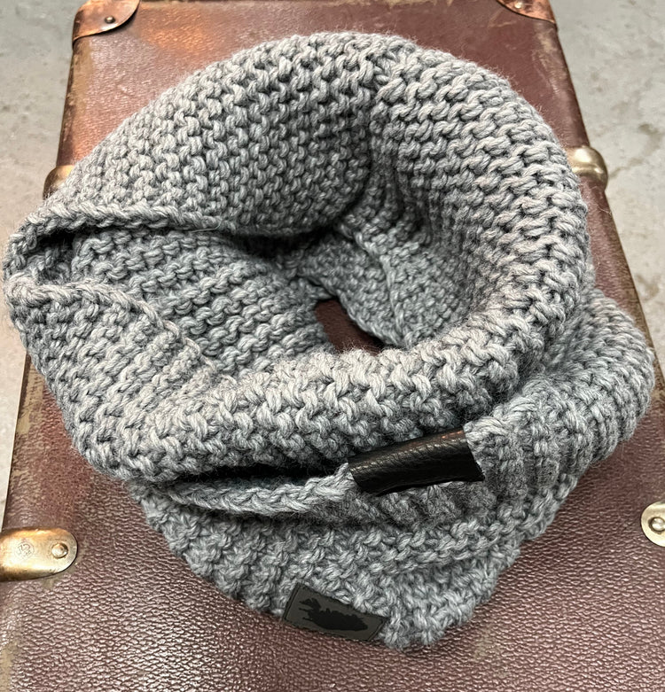 TUBA Z WEŁNY ORAZ ALPAKI SZARA