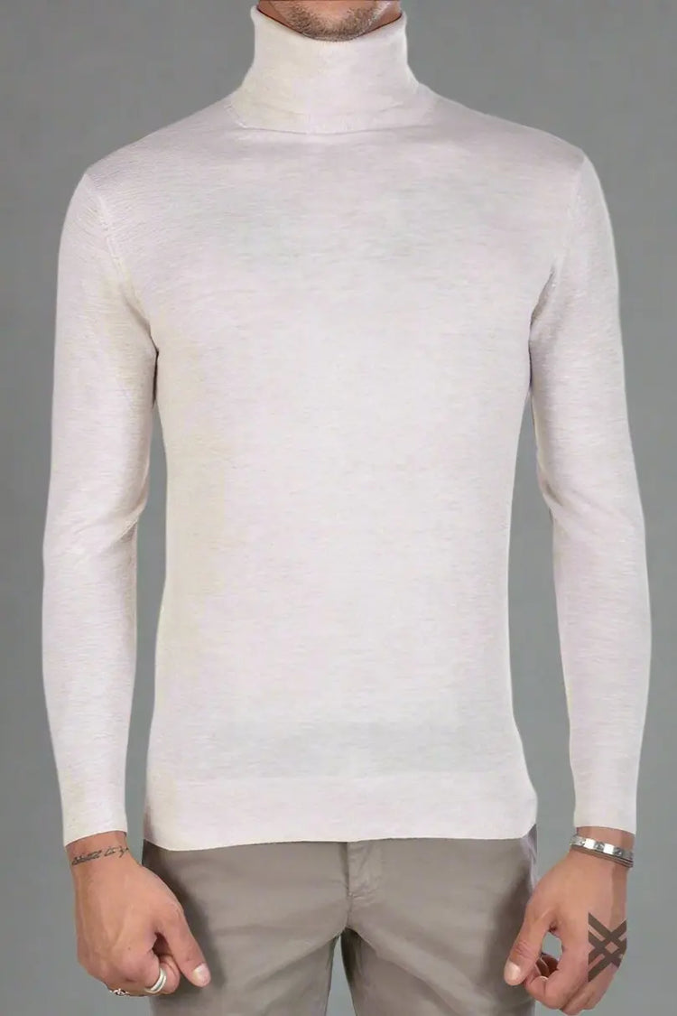 SWETER Z GOLFEM ÉCRU XAGON