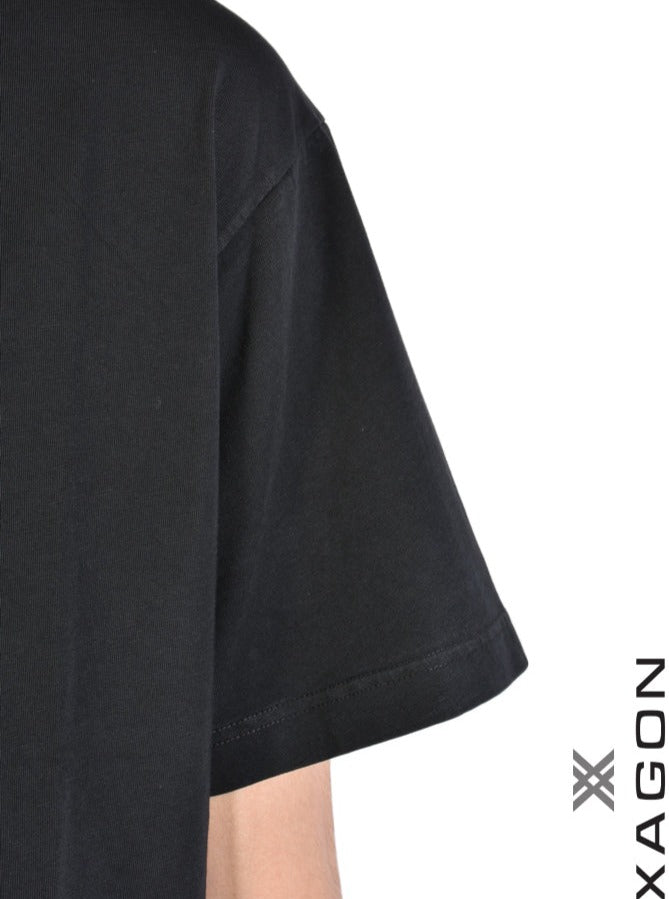 XAGON T-SHIRT CZARNY 85LT
