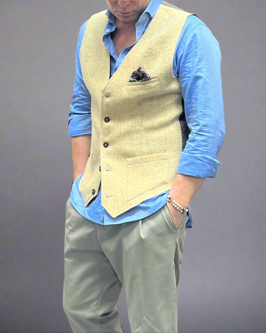 KAMIZELKA DEPP ŻÓŁTO-BEŻOWA AW24/201