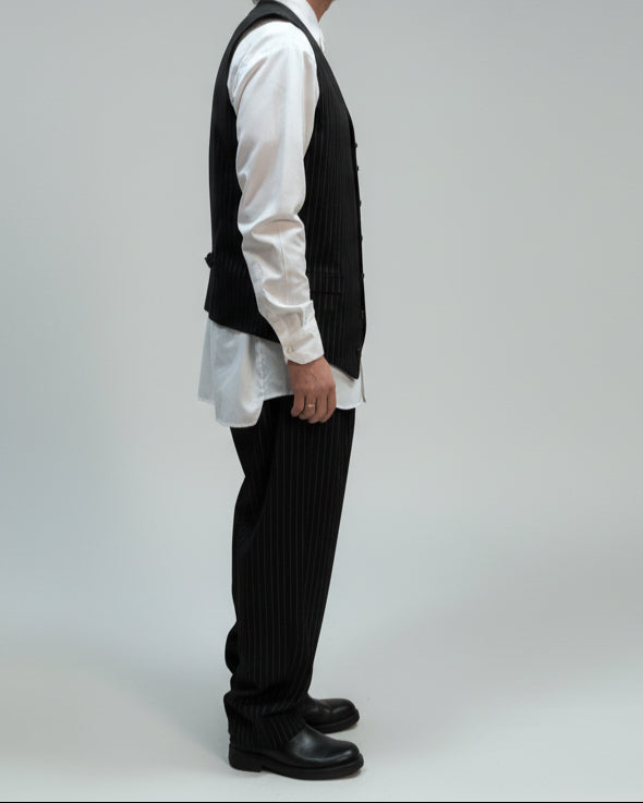 RB Spodnie Pompei Czarne w Prążek AW25/10