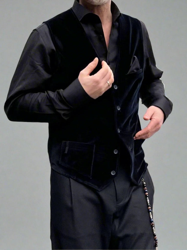 KAMIZELKA DEPP GRANATOWA VELVET AW25/209