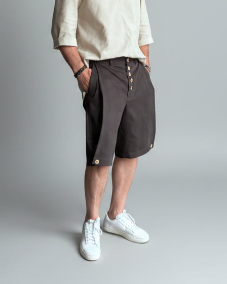 RB Szorty POMPEII Szary z Bawełna SS26/2