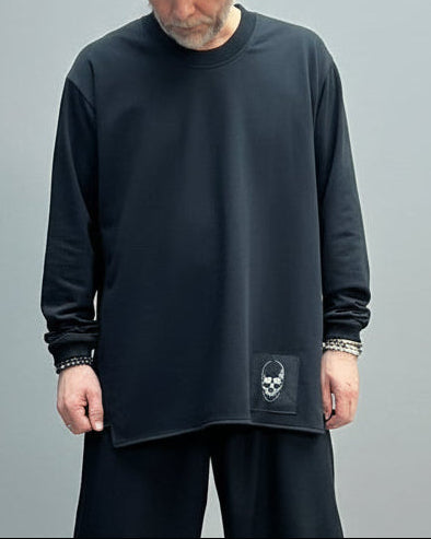 REBEL Sweter Czarny Overjump ze Ściągaczem AW25/6 REYKJAVIK REB
