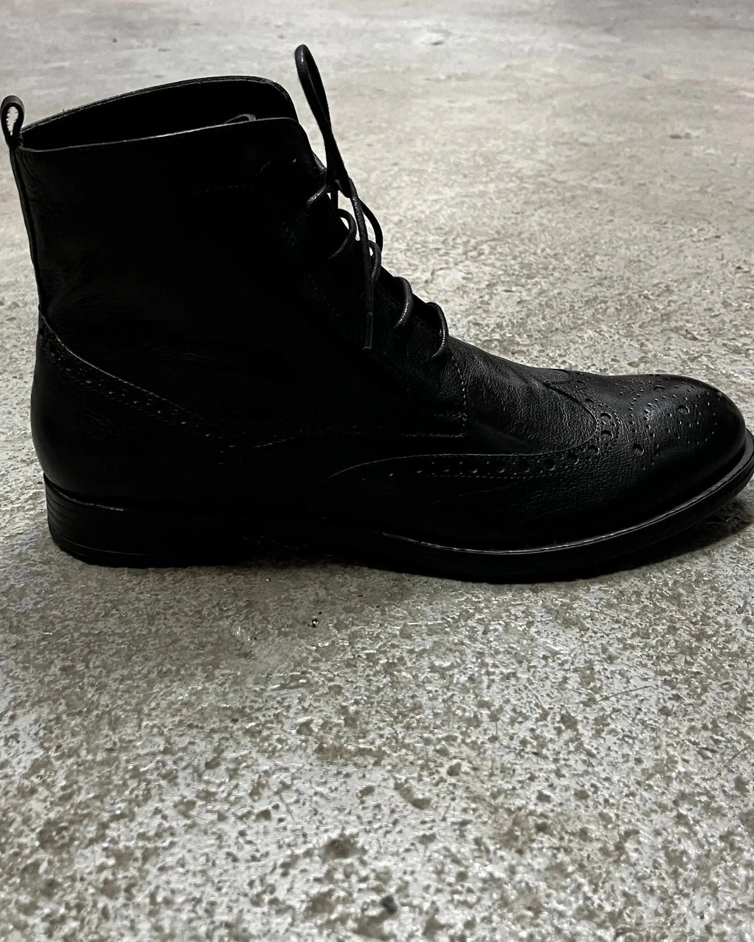 HUNDRED Derby Ankle Boots Bufalo CZARNE M514-681-96 HUNDRED