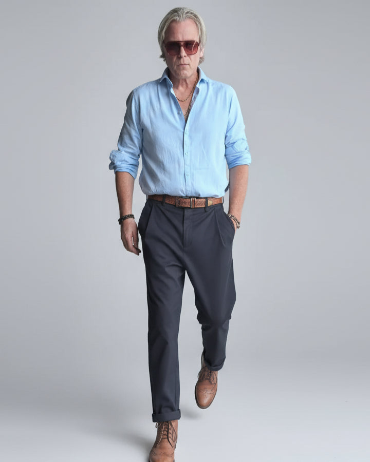 RD Cutaway Straight Shirt Light Blue SS26/15 REYKJAVIK