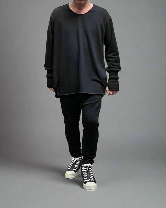 REBEL Sweter Czarny OverJump AW25/5