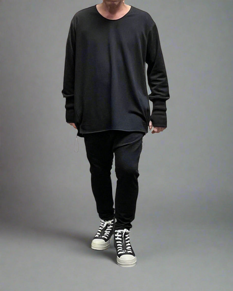 REBEL Sweter Czarny OverJump AW25/5 REYKJAVIK