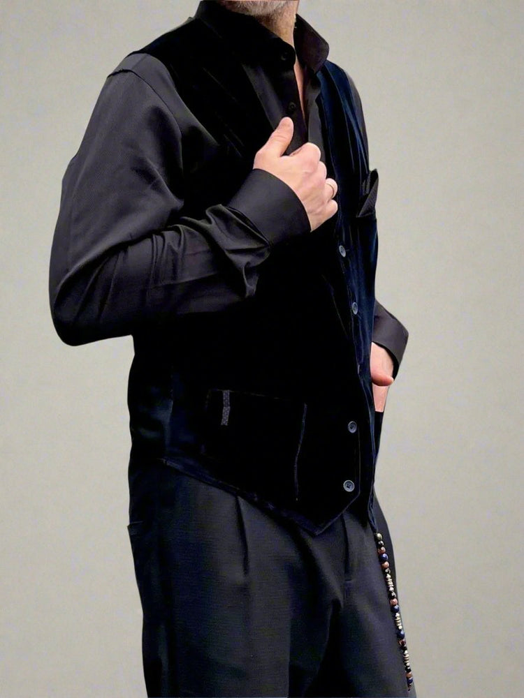 KAMIZELKA DEPP GRANATOWA VELVET AW25/209