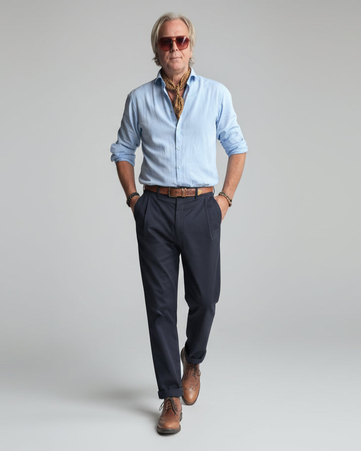 RD Cutaway Straight Shirt Light Blue SS26/15 REYKJAVIK