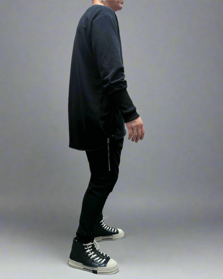 REBEL Sweter Czarny OverJump AW25/5 REYKJAVIK