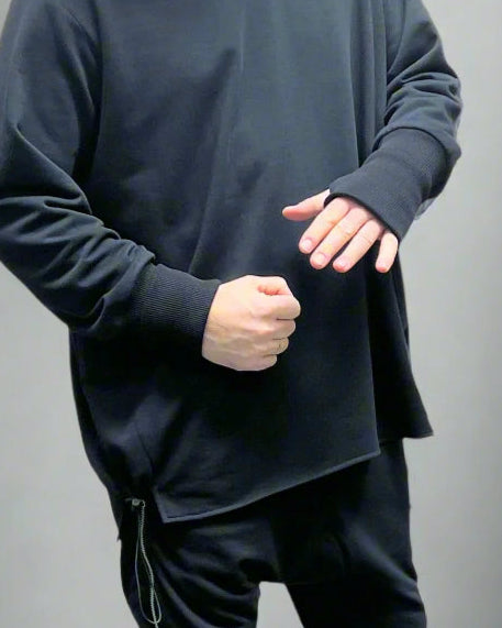 REBEL Sweter Czarny OverJump AW25/5 REYKJAVIK
