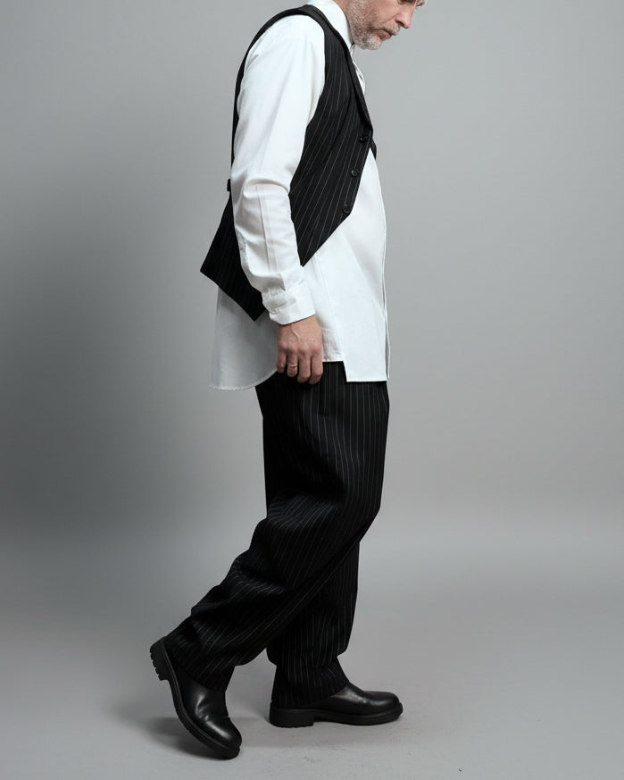 RB Spodnie Pompei Czarne w Prążek AW25/10