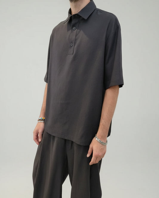 Imperial Black Linen Shirt C1R2LSJ IMP