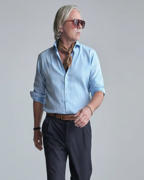 RD Cutaway Straight Shirt Light Blue SS26/15 REYKJAVIK