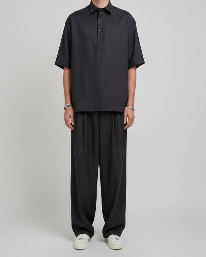 Imperial Black Linen Pants PE6YLSJ IMP