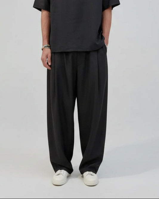 Imperial Black Linen Pants PE6YLSJ IMP