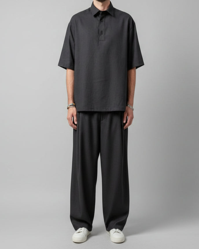Imperial Black Linen Pants PE6YLSJ IMP