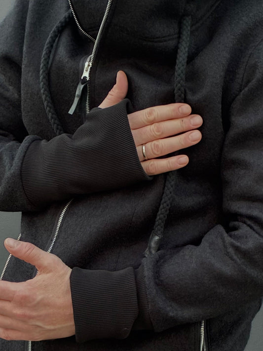 RB Bluza Balboa Czarna Wełniana AW25/5