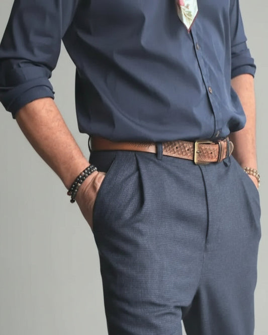 RD Cutaway Straight Navy Shirt SS26/17 REYKJAVIK