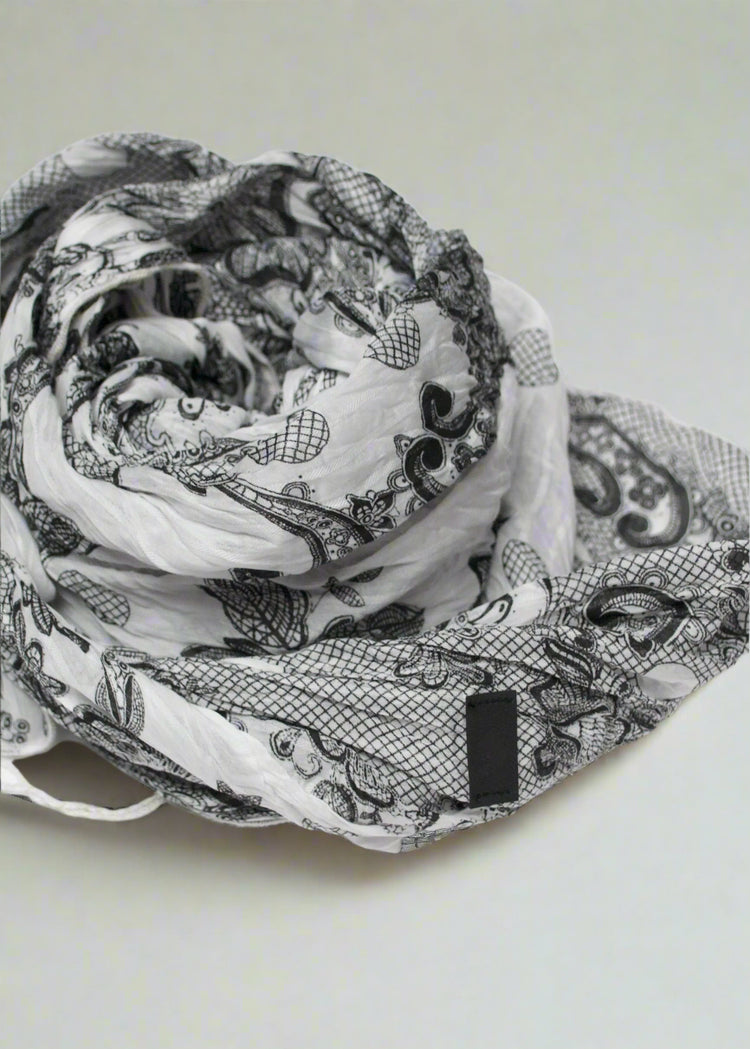 SCARF COTTON/SILK AW23/1