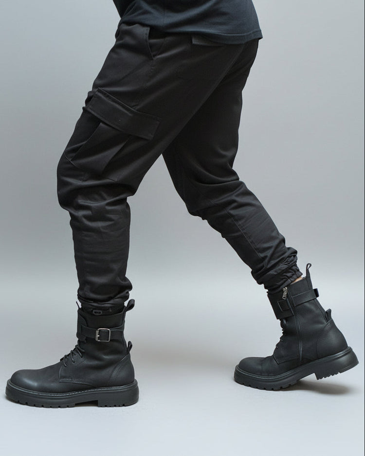 HUNDRED Combat Boots Czarne M628-05 HUNDRED