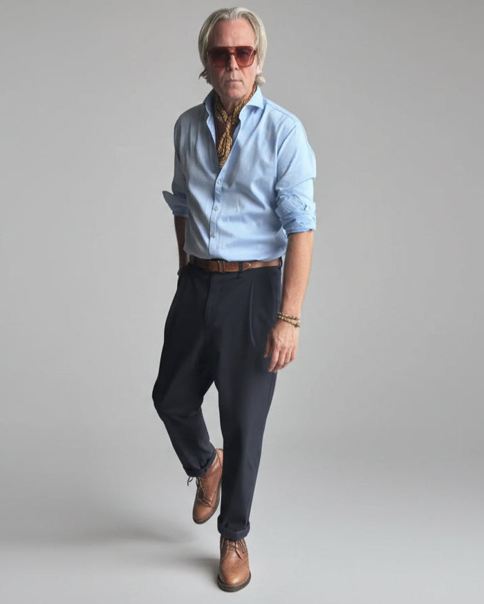 RD Cutaway Straight Shirt Light Blue SS26/15 REYKJAVIK