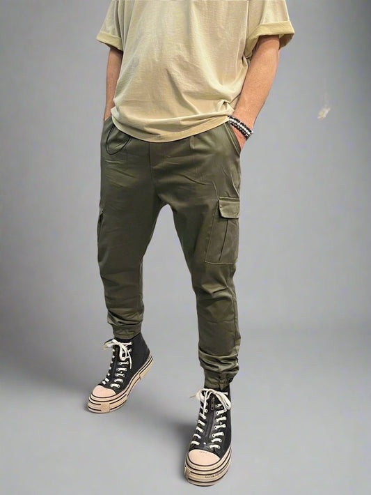 RB Spodnie Cargo Zielone AW24/2