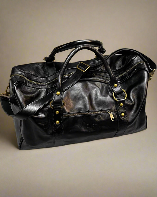 THE BAG SKÓRZANA TORBA CZARNA